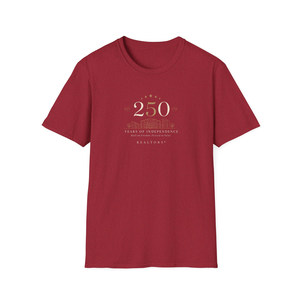 250th Anniversary T-Shirt — Minimal Gold '250' Celebration Tee