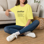 T-Shirt — "About a Realtor" Retro Receipt Graphic Tee