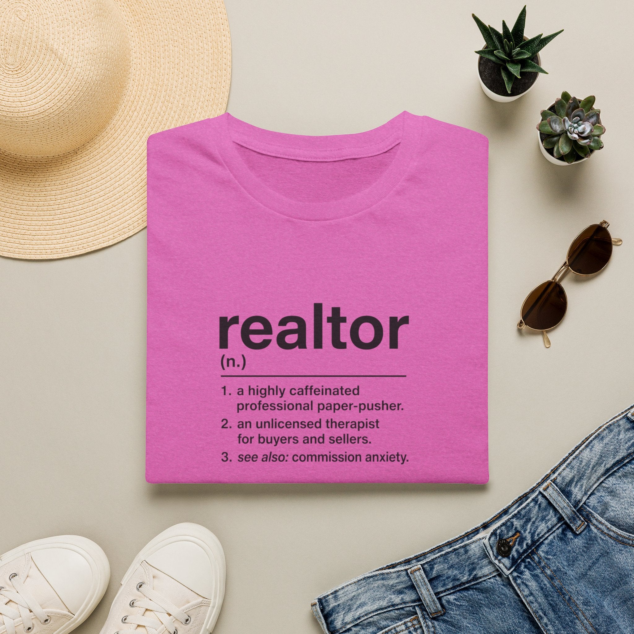 T-Shirt — "About a Realtor" Retro Receipt Graphic Tee