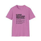 T-shirt — "Client solution protocol" Retro Receipt Graphic Tee