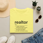 T-Shirt — "About a Realtor" Retro Receipt Graphic Tee