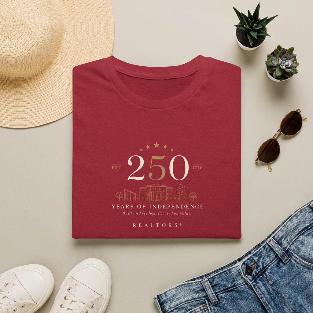 250th Anniversary T-Shirt — Minimal Gold '250' Celebration Tee