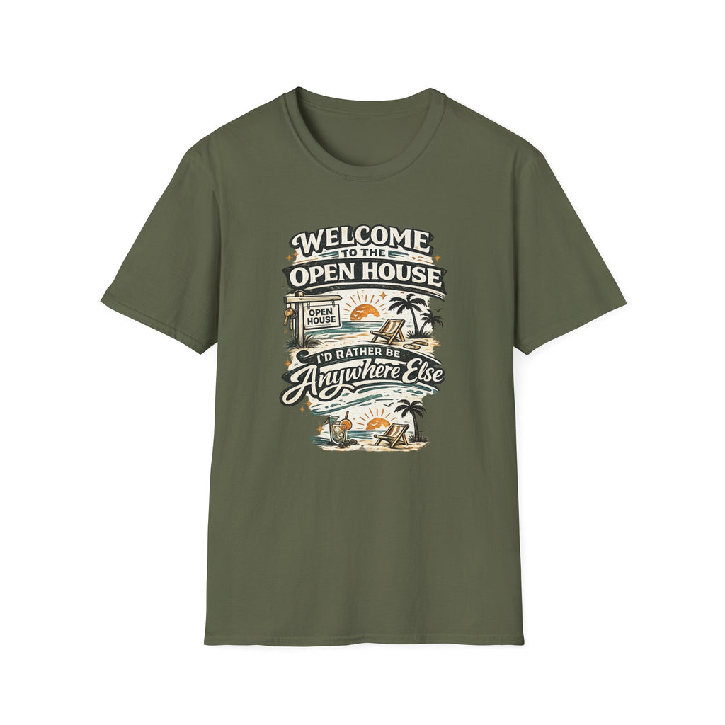 T-Shirt — "Welcome to the Open House" Graphic Tee