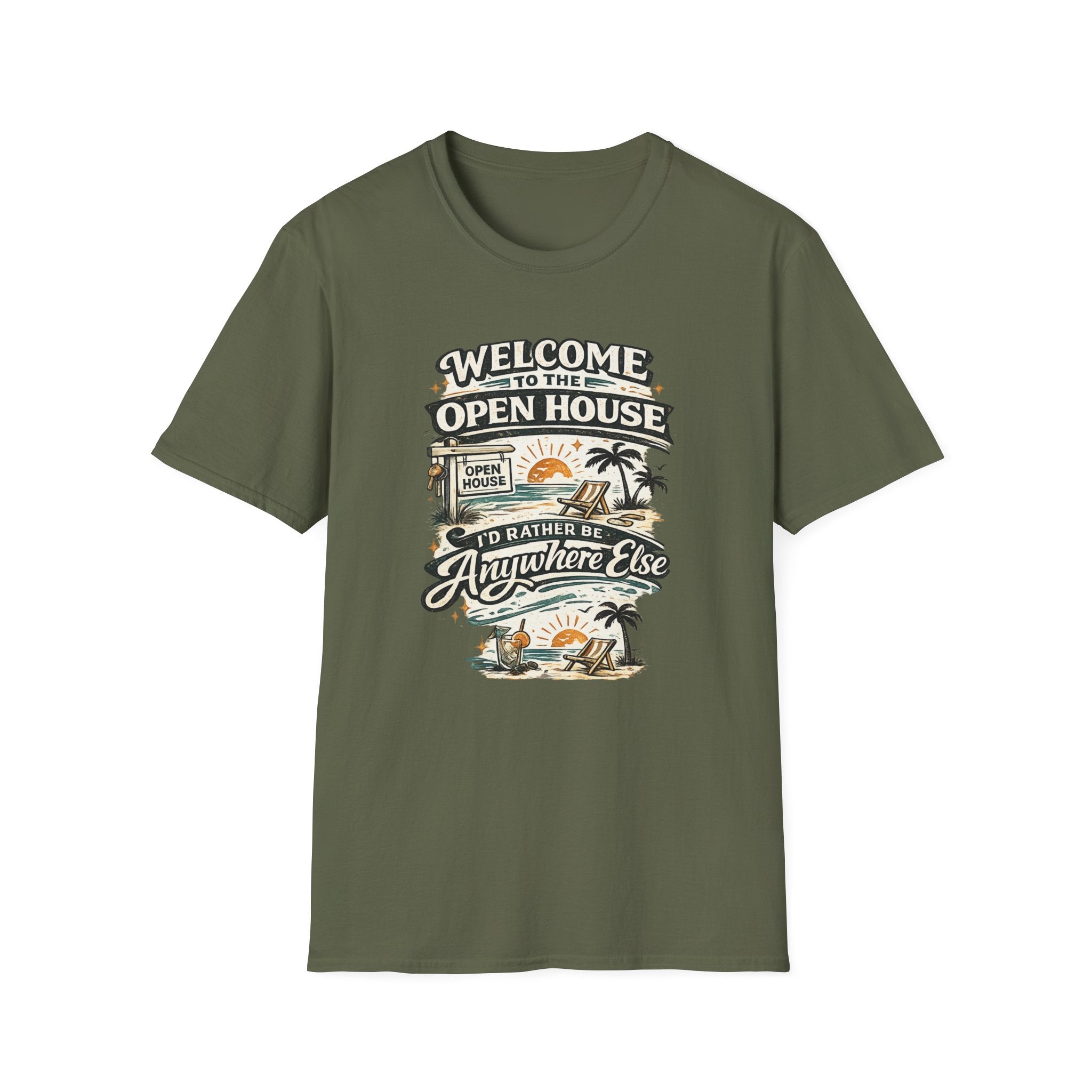 T-Shirt — "Welcome to the Open House" Graphic Tee
