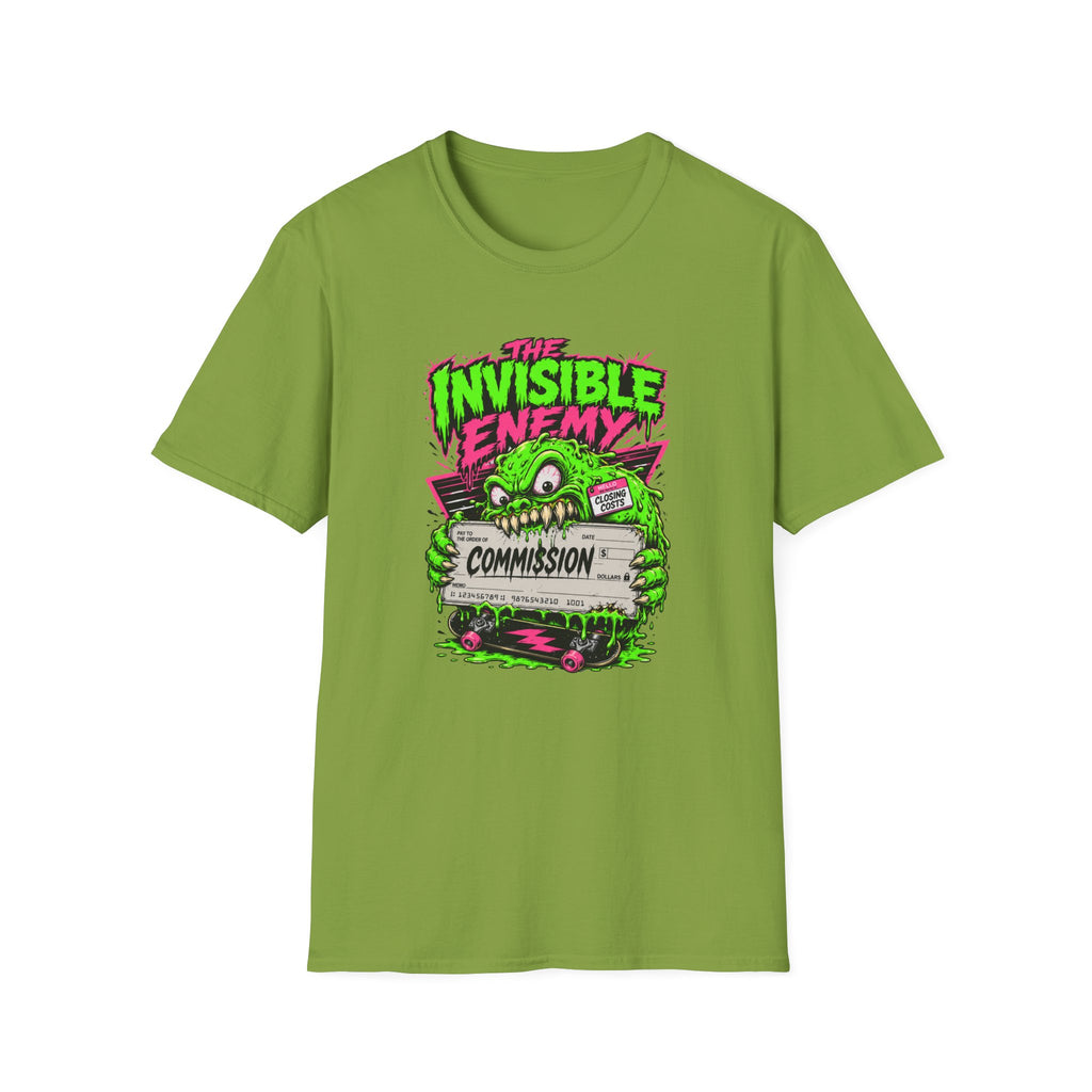 T-Shirt — "The Invisible Enemy" Retro Monster Graphic