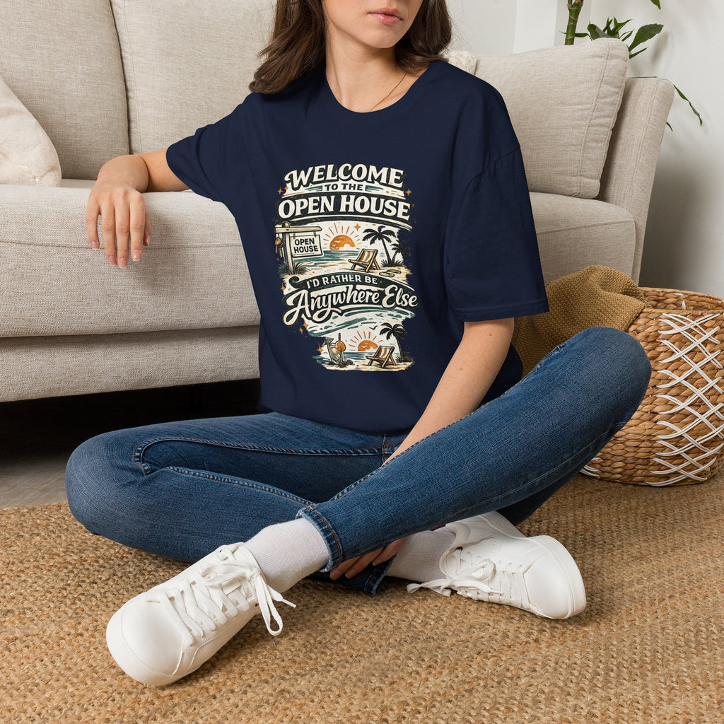 T-Shirt — "Welcome to the Open House" Graphic Tee