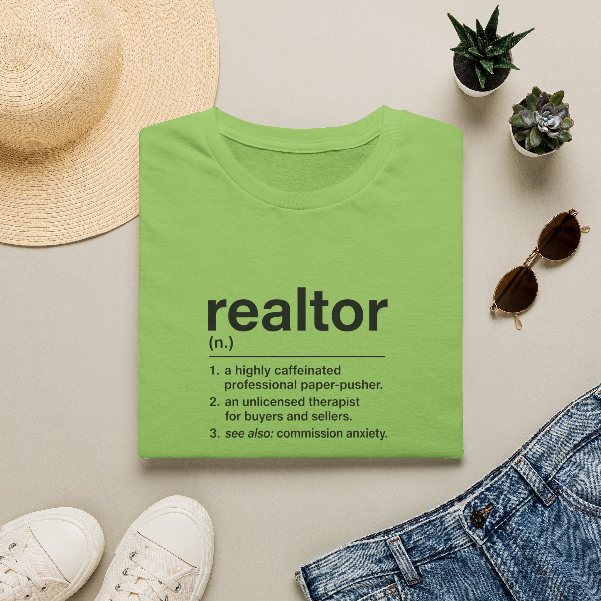 T-Shirt — "About a Realtor" Retro Receipt Graphic Tee
