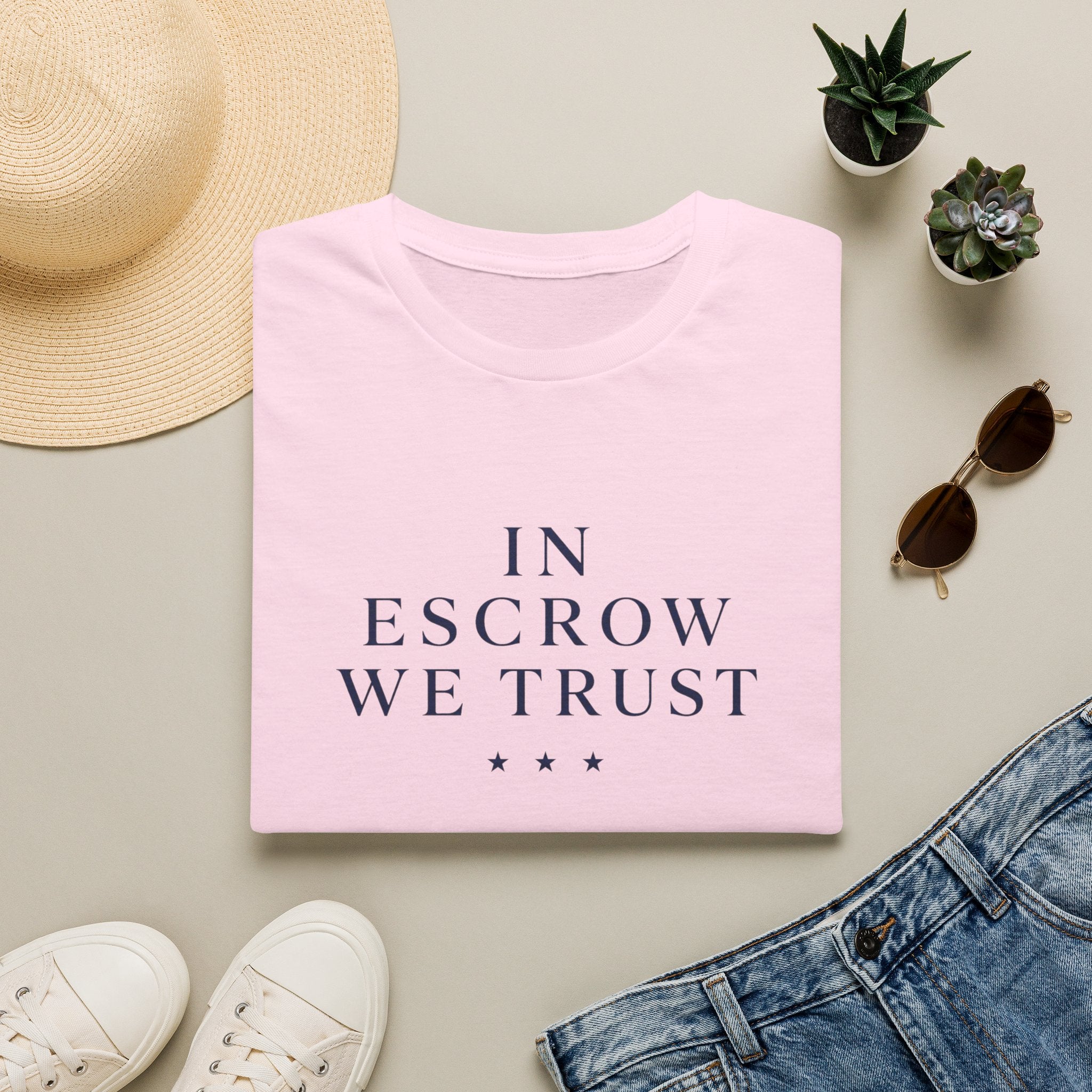 In Escrow We Trust — Funny Realtor T-Shirt for Real Estate Agents