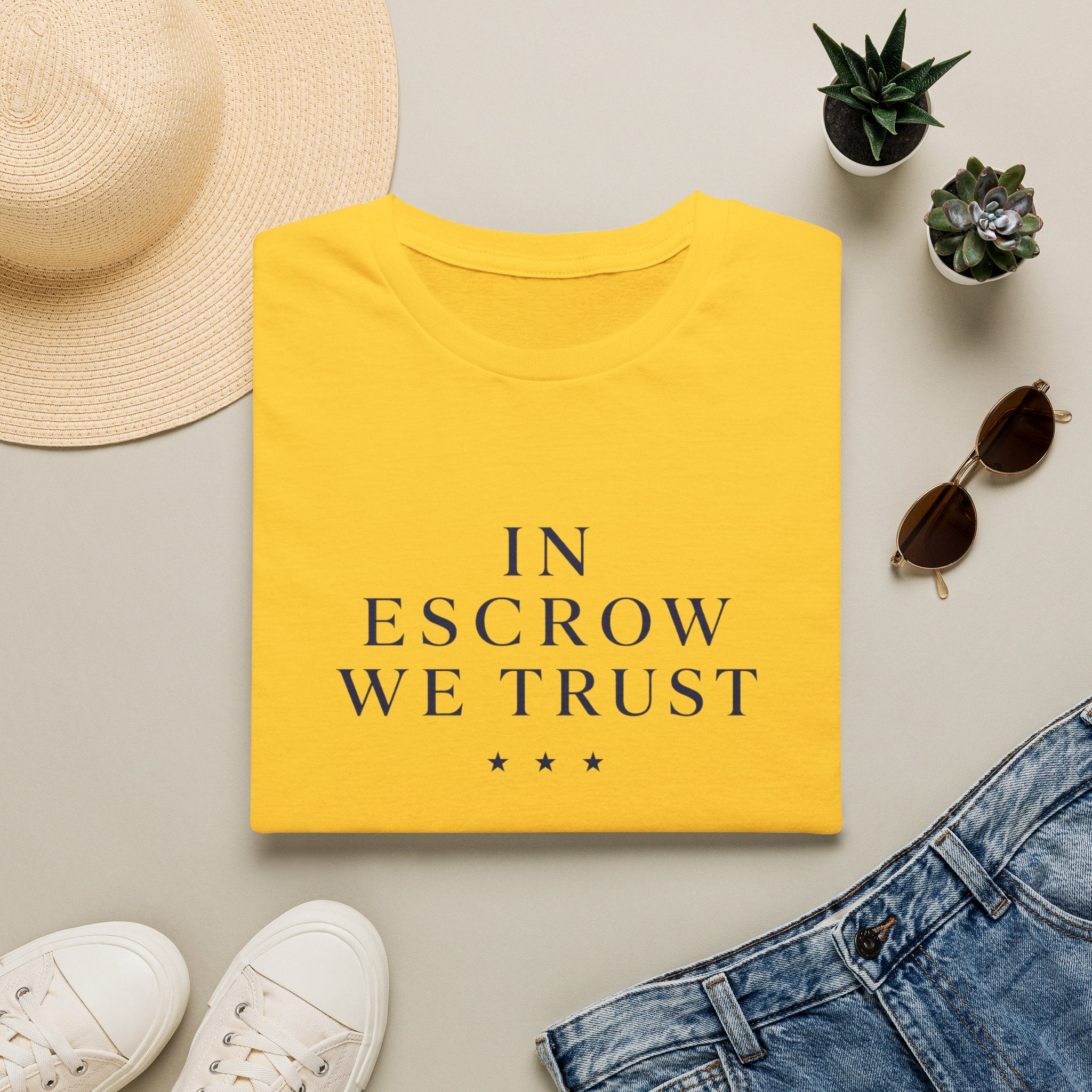 In Escrow We Trust — Funny Realtor T-Shirt for Real Estate Agents