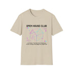 Open House Club Graphic T‑Shirt — Real Estate Agent & Homebuyer Vibe