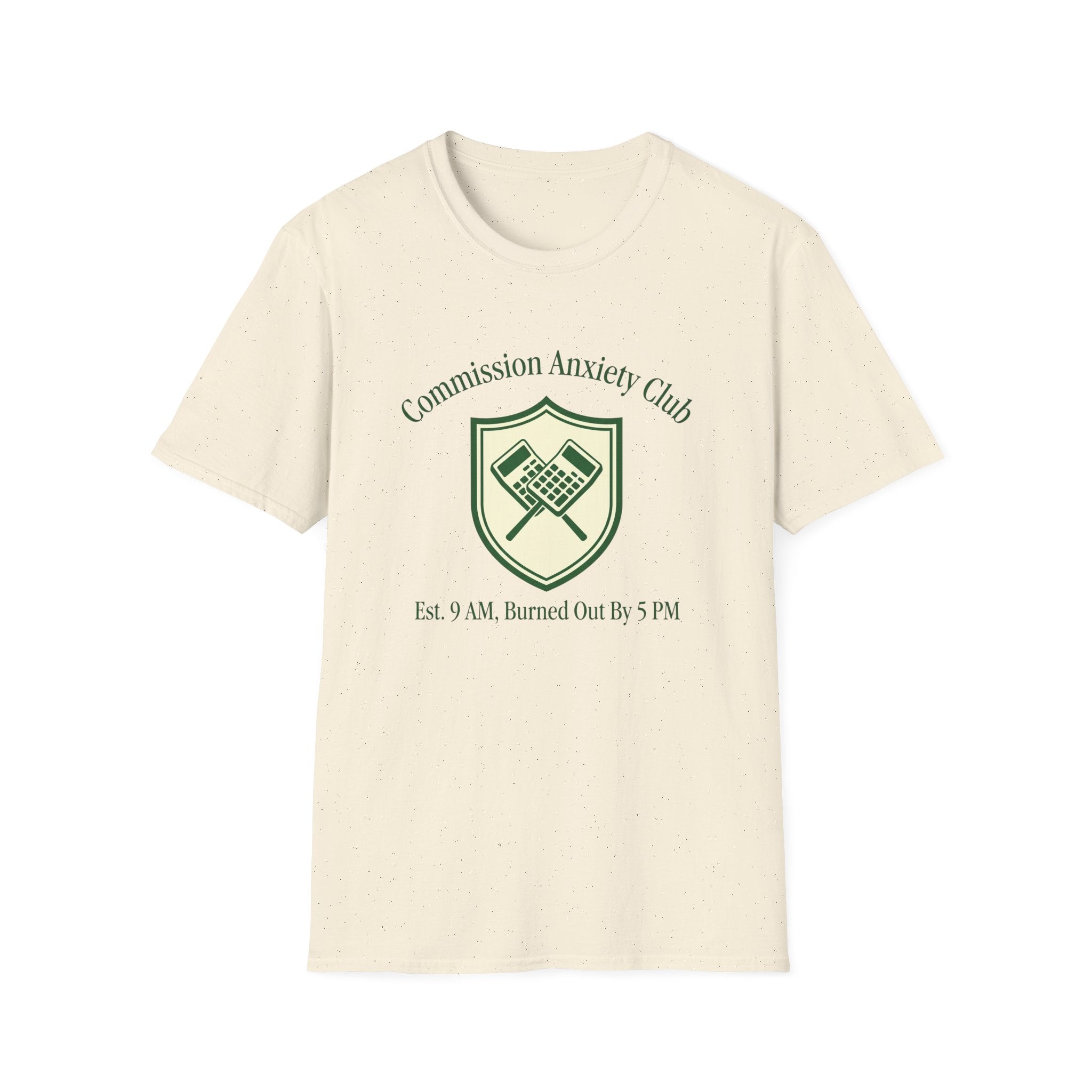 Commission Anxiety Club T‑Shirt — Graphic Art & Finance Humor Tee
