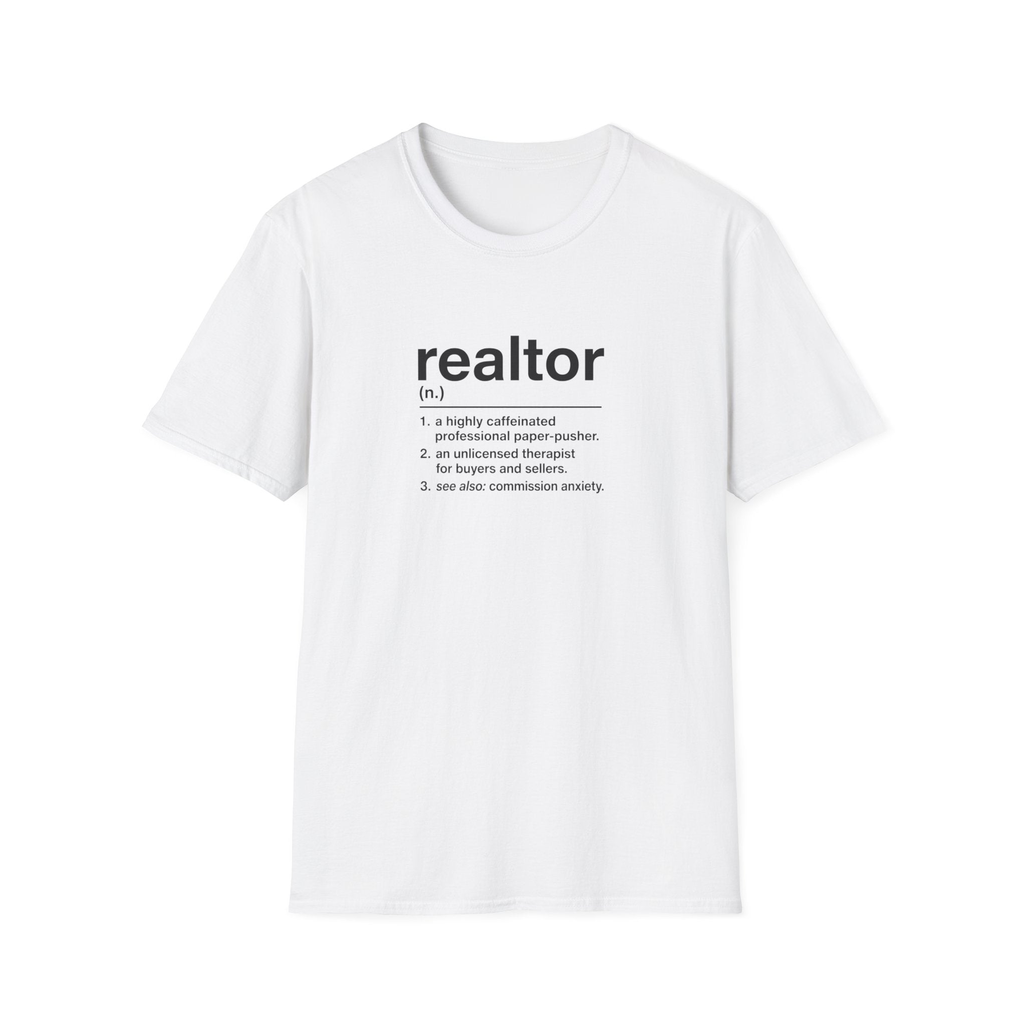 T-Shirt — "About a Realtor" Retro Receipt Graphic Tee