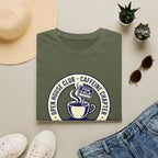 Coffee Club T-Shirt — Caffeine & Kindness Vintage Cafe Logo Tee