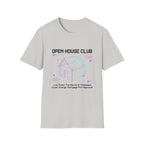 Open House Club Graphic T‑Shirt — Real Estate Agent & Homebuyer Vibe