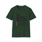 T-Shirt — "My Mobile Office:" Funny Remote Work Travel Tee