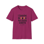 I Survive On Coffee And Closing Costs T-Shirt — Real Estate Agent Coffee Tee