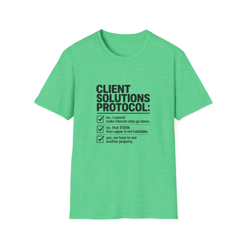 T-shirt — "Client solution protocol" Retro Receipt Graphic Tee