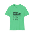 T-shirt — "Client solution protocol" Retro Receipt Graphic Tee