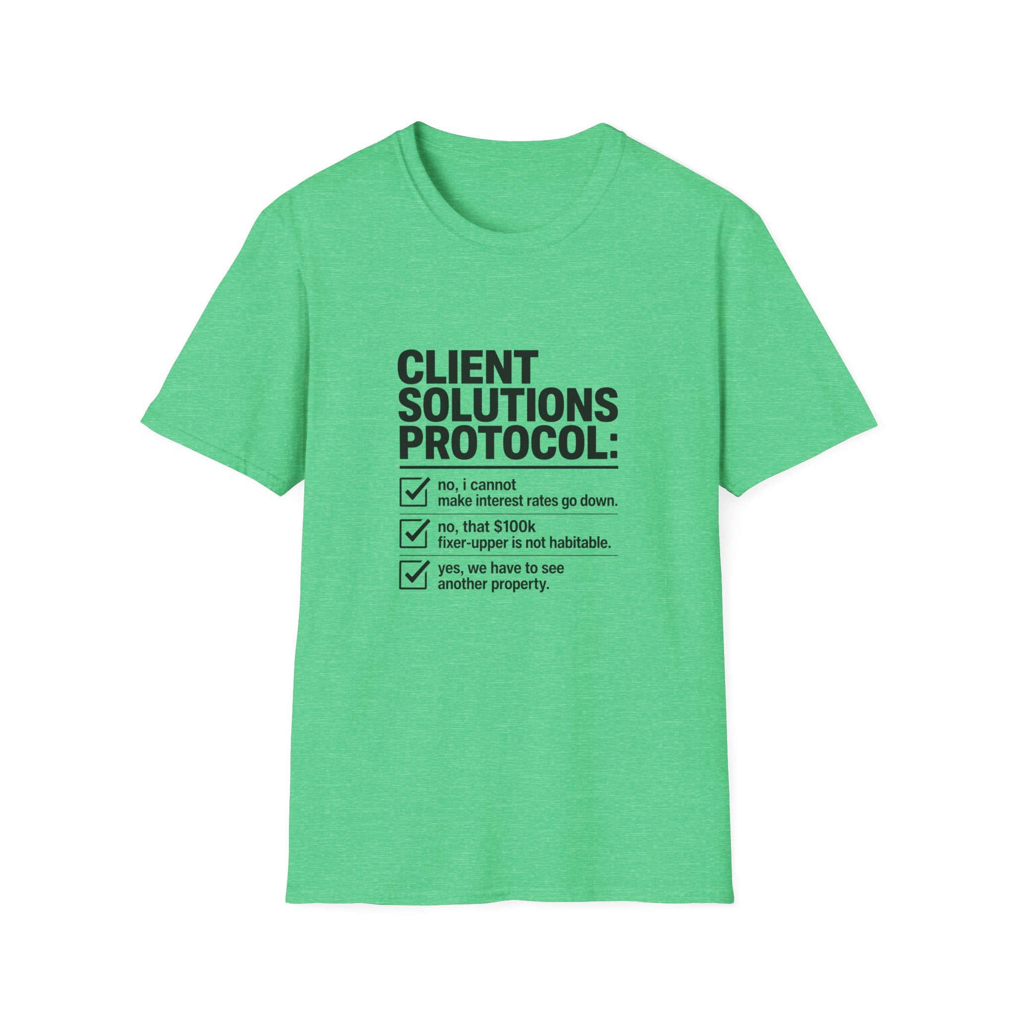 T-shirt — "Client solution protocol" Retro Receipt Graphic Tee