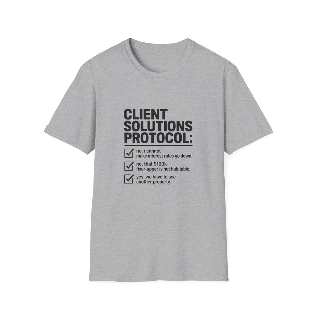 T-shirt — "Client solution protocol" Retro Receipt Graphic Tee