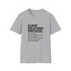 T-shirt — "Client solution protocol" Retro Receipt Graphic Tee