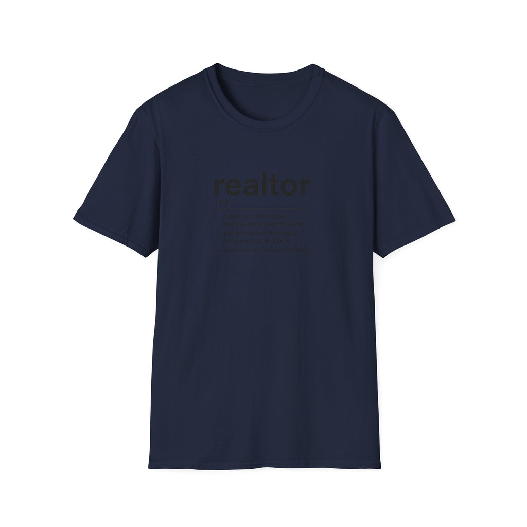 T-Shirt — "About a Realtor" Retro Receipt Graphic Tee