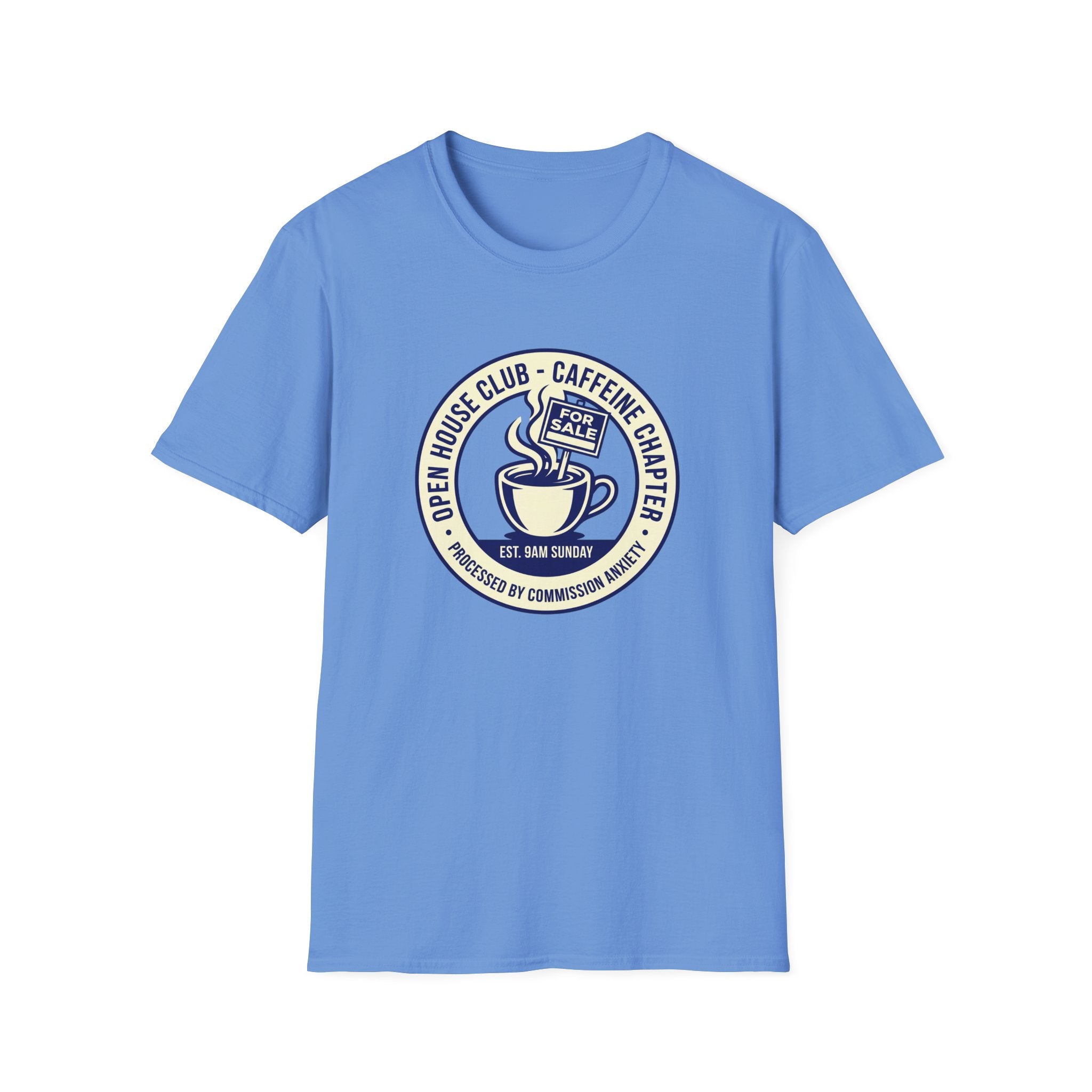 Coffee Club T-Shirt — Caffeine & Kindness Vintage Cafe Logo Tee