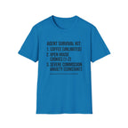 Agent Survival Kit T-Shirt — Funny Real Estate Agent Shirt (Coffee, Open House Cookies)