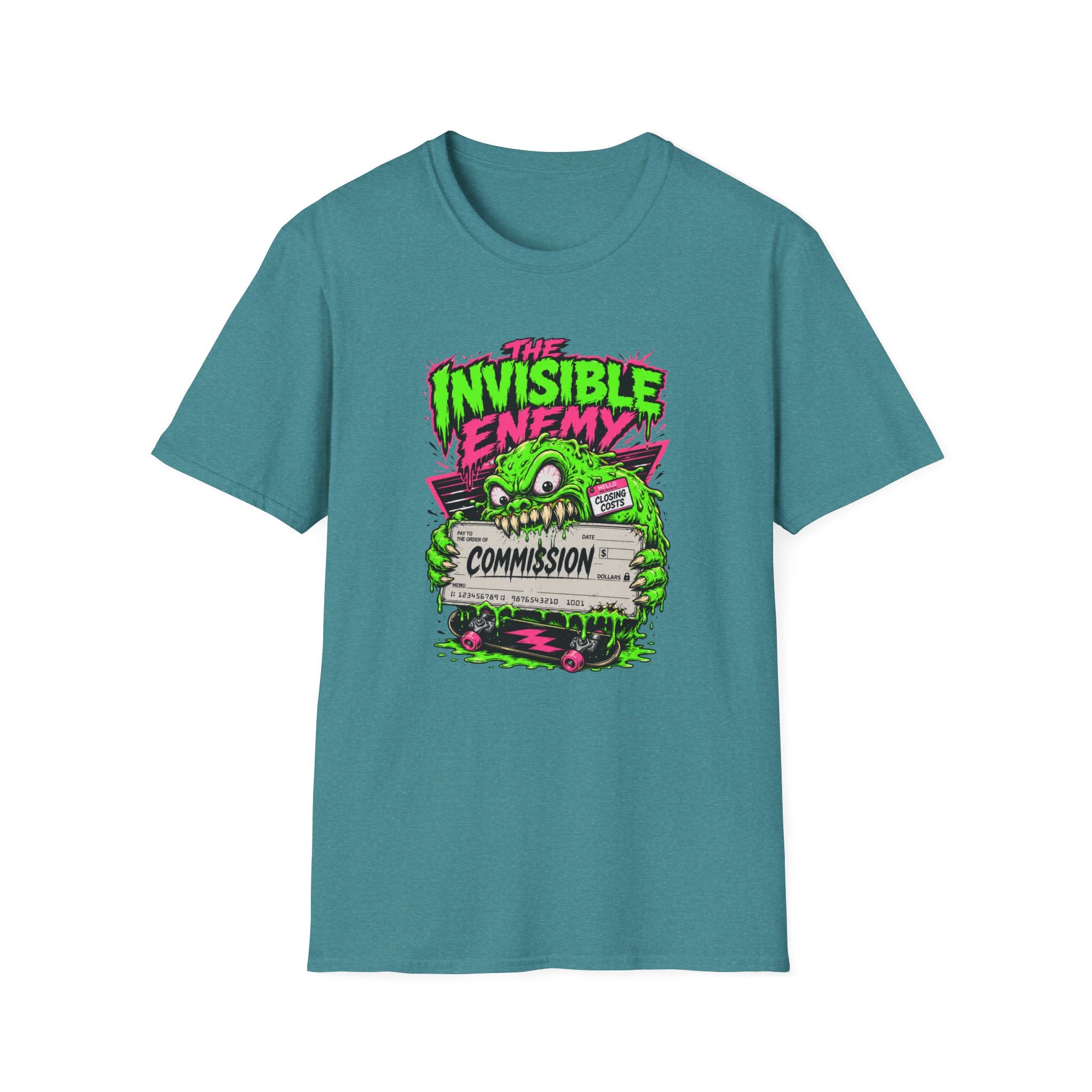T-Shirt — "The Invisible Enemy" Retro Monster Graphic