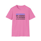 Real Estate Agent T-Shirt — "Agent Workweek: 98% Showings, 1.5% Paperwork"