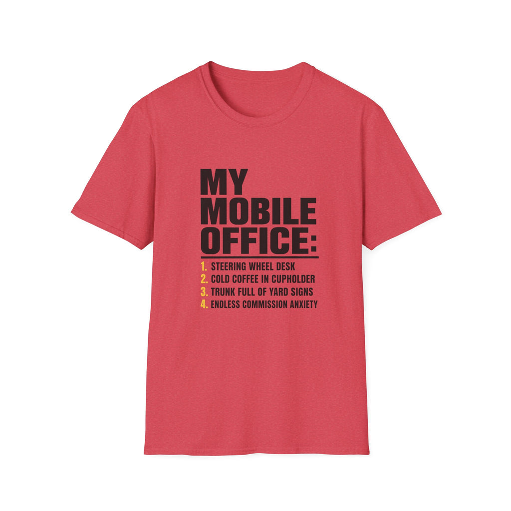 T-Shirt — "My Mobile Office:" Funny Remote Work Travel Tee