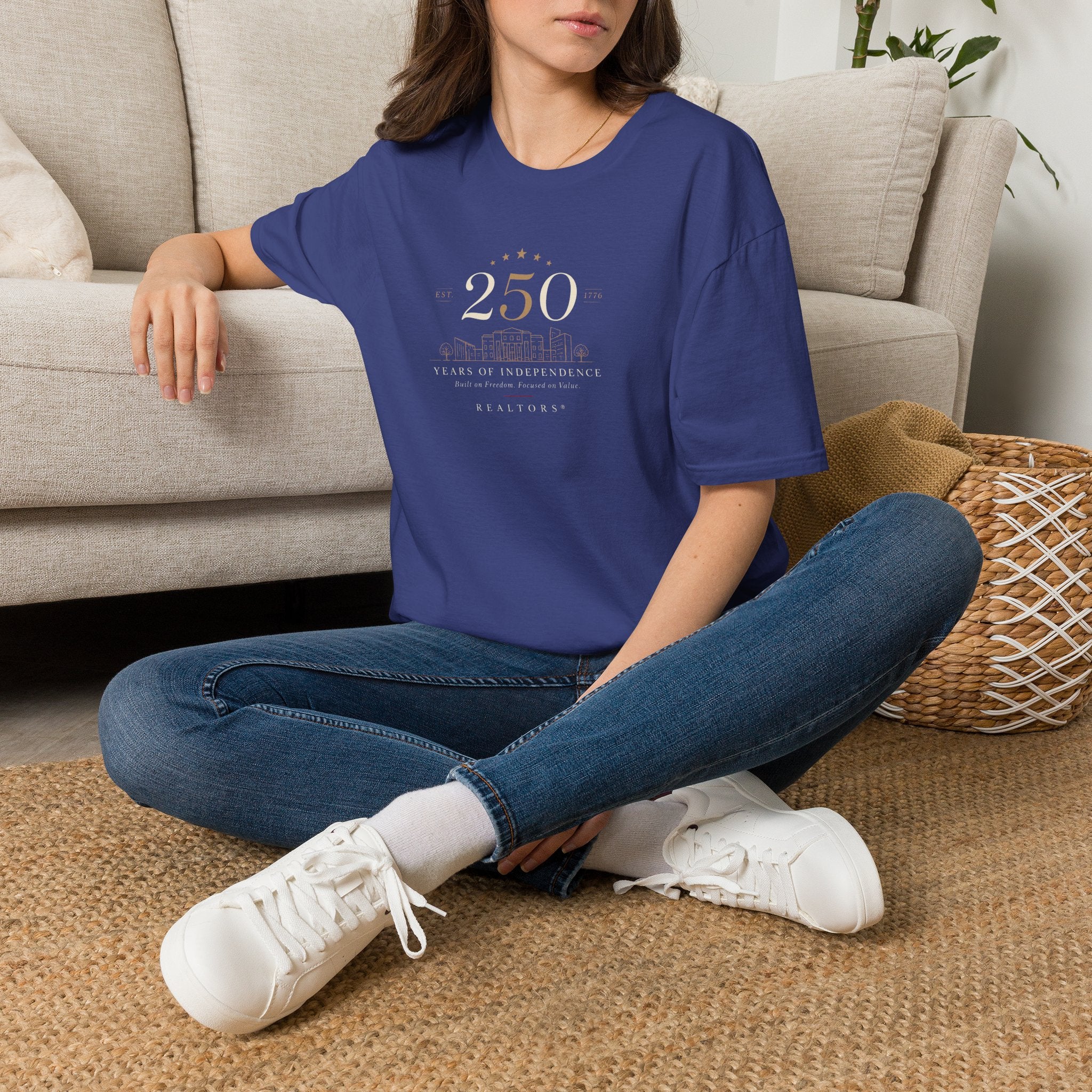 250th Anniversary T-Shirt — Minimal Gold '250' Celebration Tee