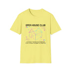 Open House Club Graphic T‑Shirt — Real Estate Agent & Homebuyer Vibe
