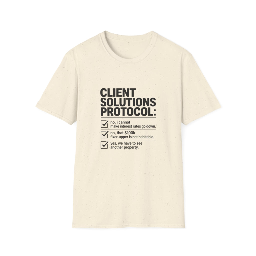 T-shirt — "Client solution protocol" Retro Receipt Graphic Tee