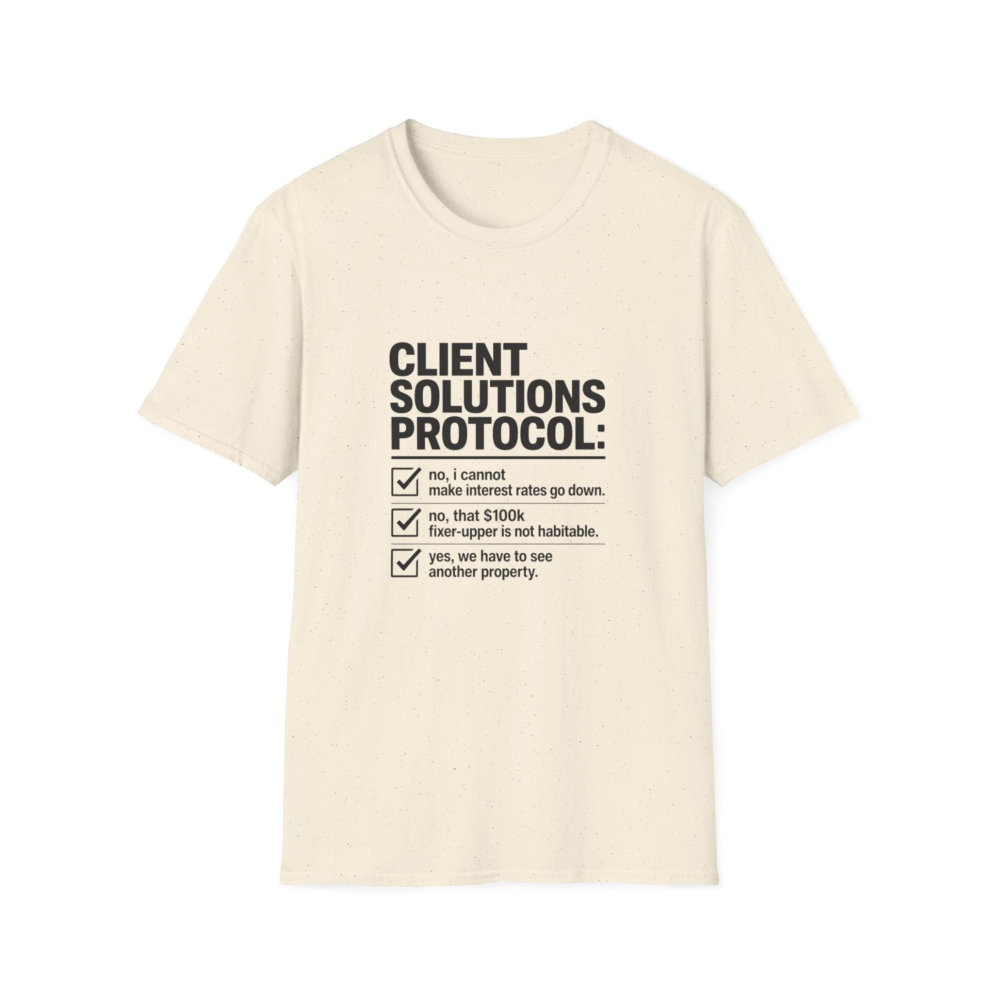 T-shirt — "Client solution protocol" Retro Receipt Graphic Tee