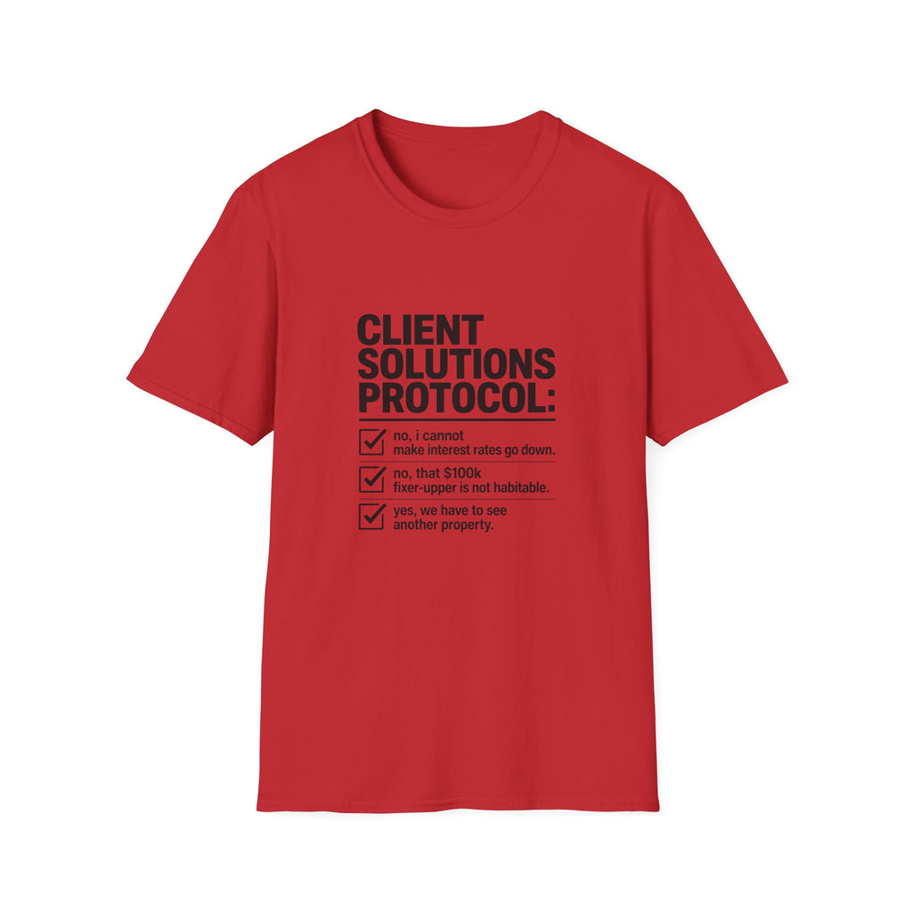 T-shirt — "Client solution protocol" Retro Receipt Graphic Tee