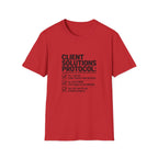 T-shirt — "Client solution protocol" Retro Receipt Graphic Tee