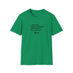 T-Shirt — “I am just a highly caffeinated professional door opener.” Minimal Coffee Lover Tee