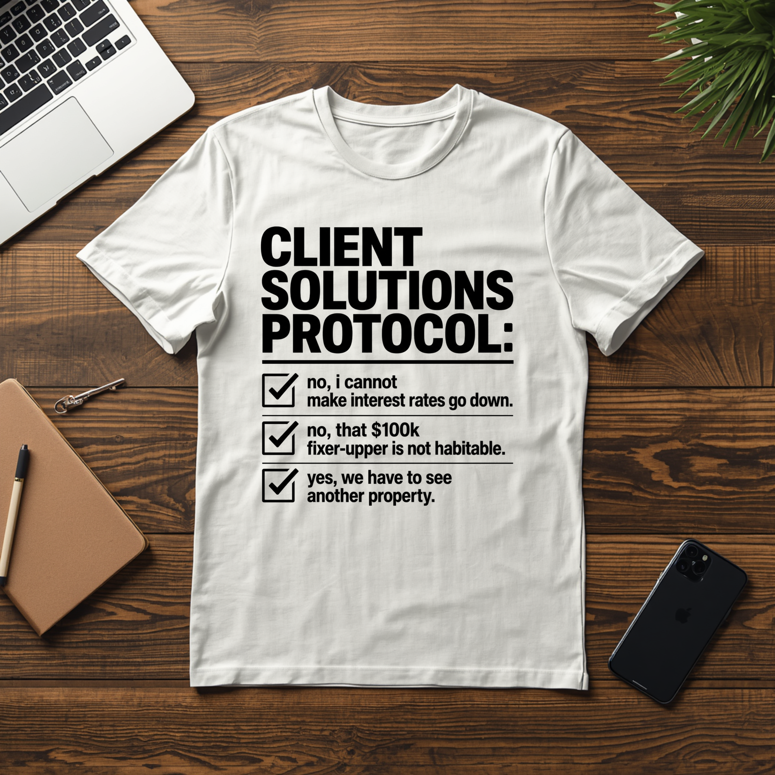 T-shirt — "Client solution protocol" Retro Receipt Graphic Tee