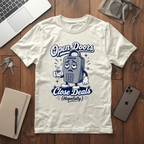 T-shirt Open Doors Close Deals T-Shirt — Real Estate Agent Funny Graphic Tee