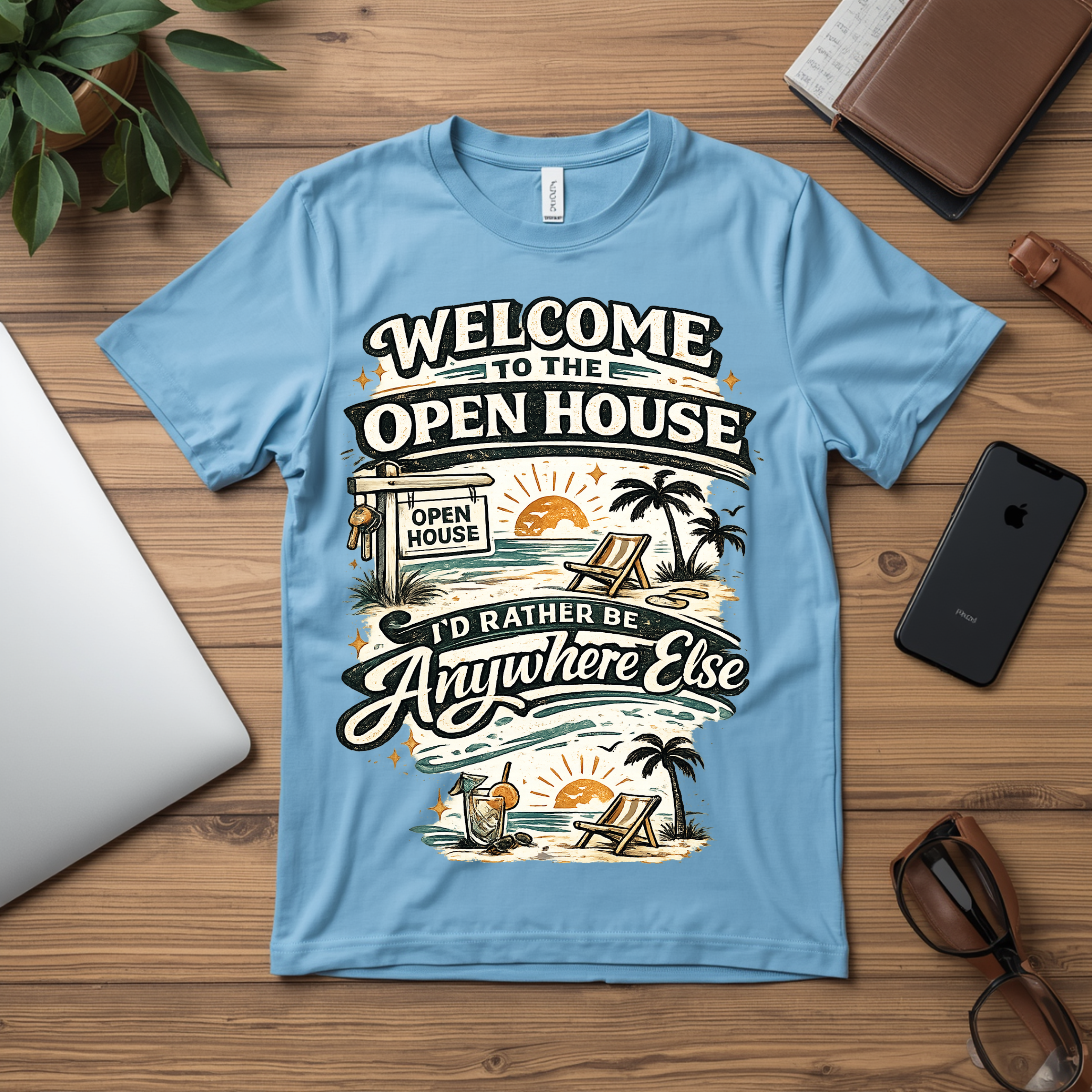 T-Shirt — "Welcome to the Open House" Graphic Tee