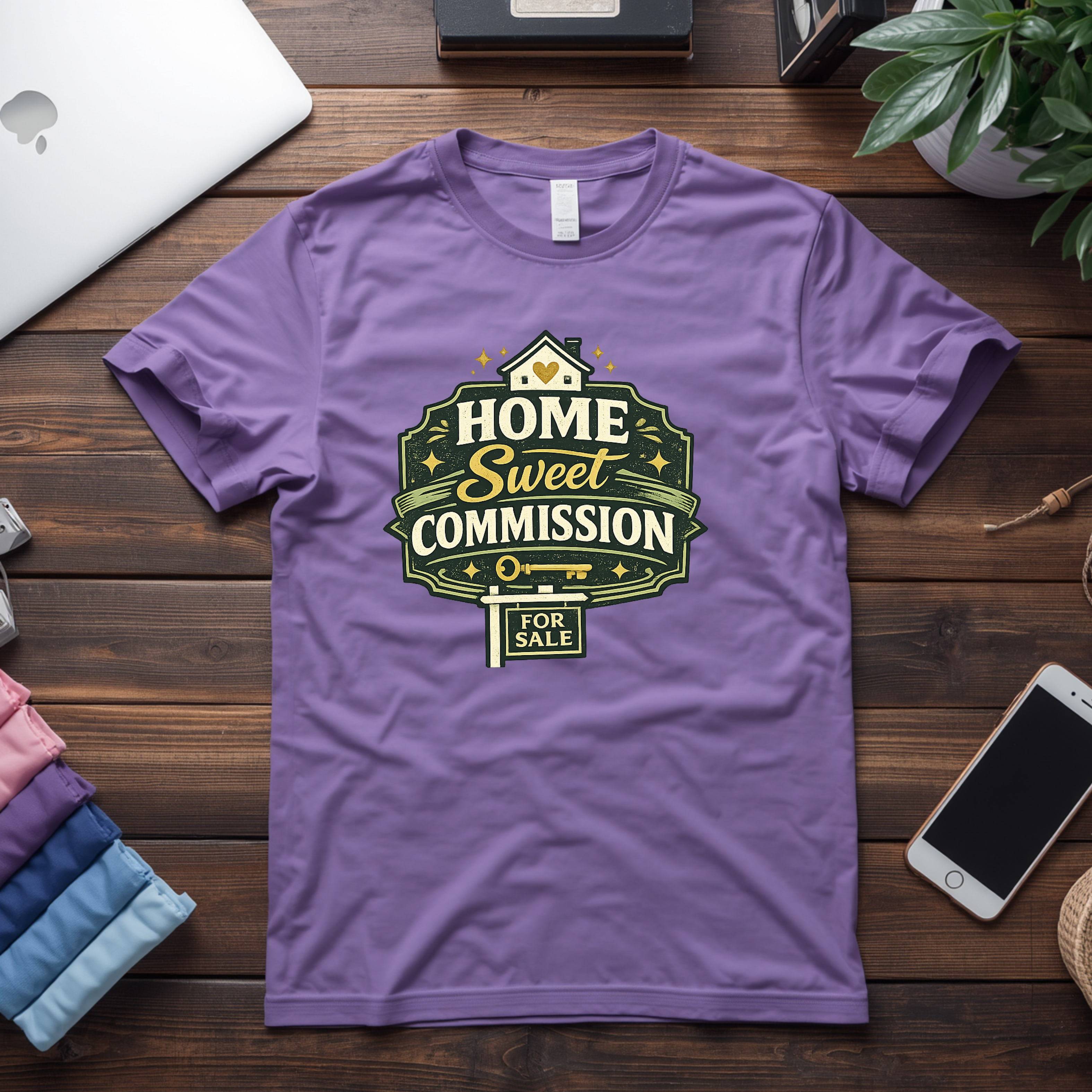 Home Sweet Commission T-Shirt — Real Estate Agent Closing Gift Tee
