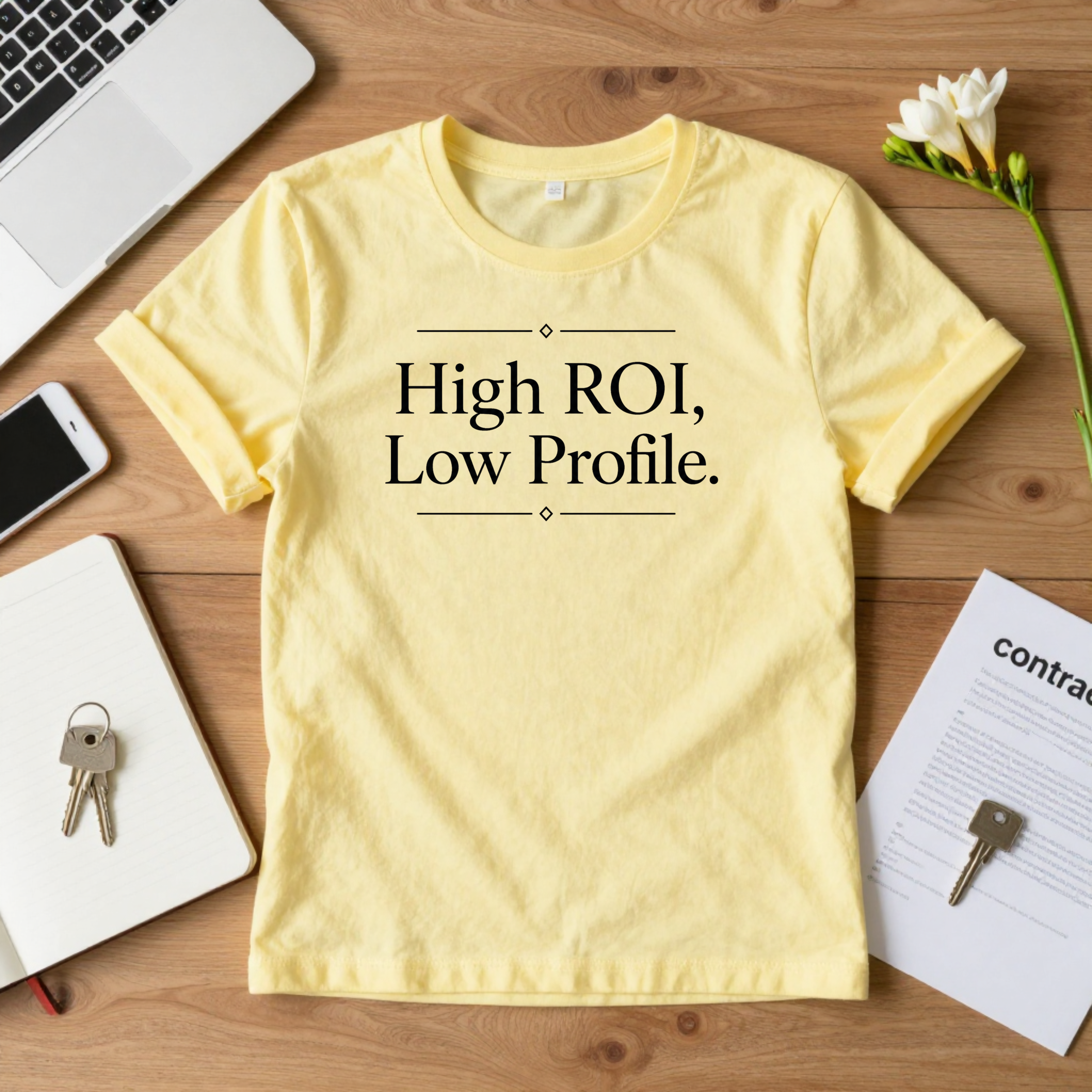 High ROI, Low Profile Tee