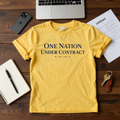 One Nation Under Contract T-Shirt — Patriotic Established 1776 Tee