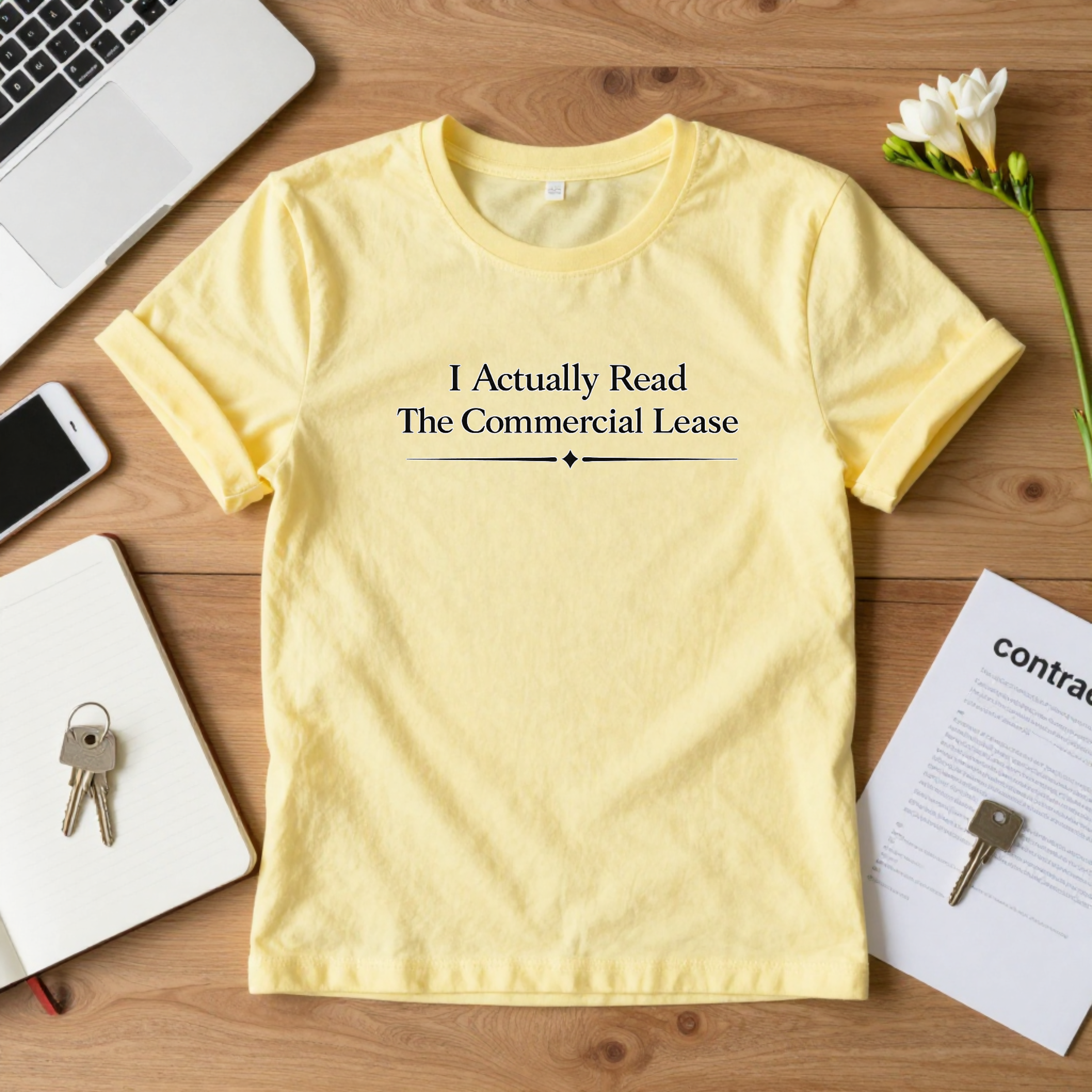 I Actually Read The Commercial Lease T-Shirt — Funny CRE Tee