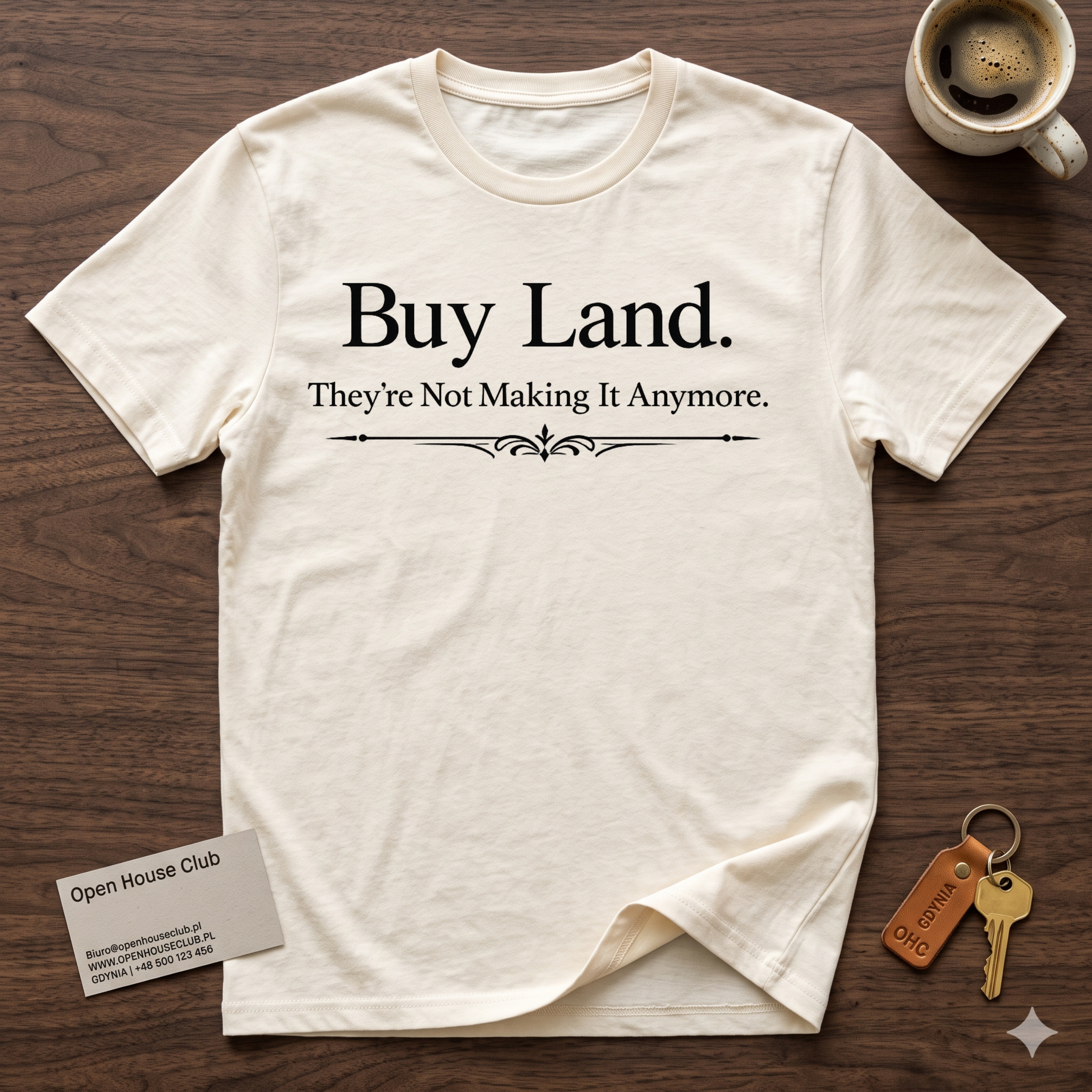 Buy Land T-Shirt — "They're Not Making It Anymore"