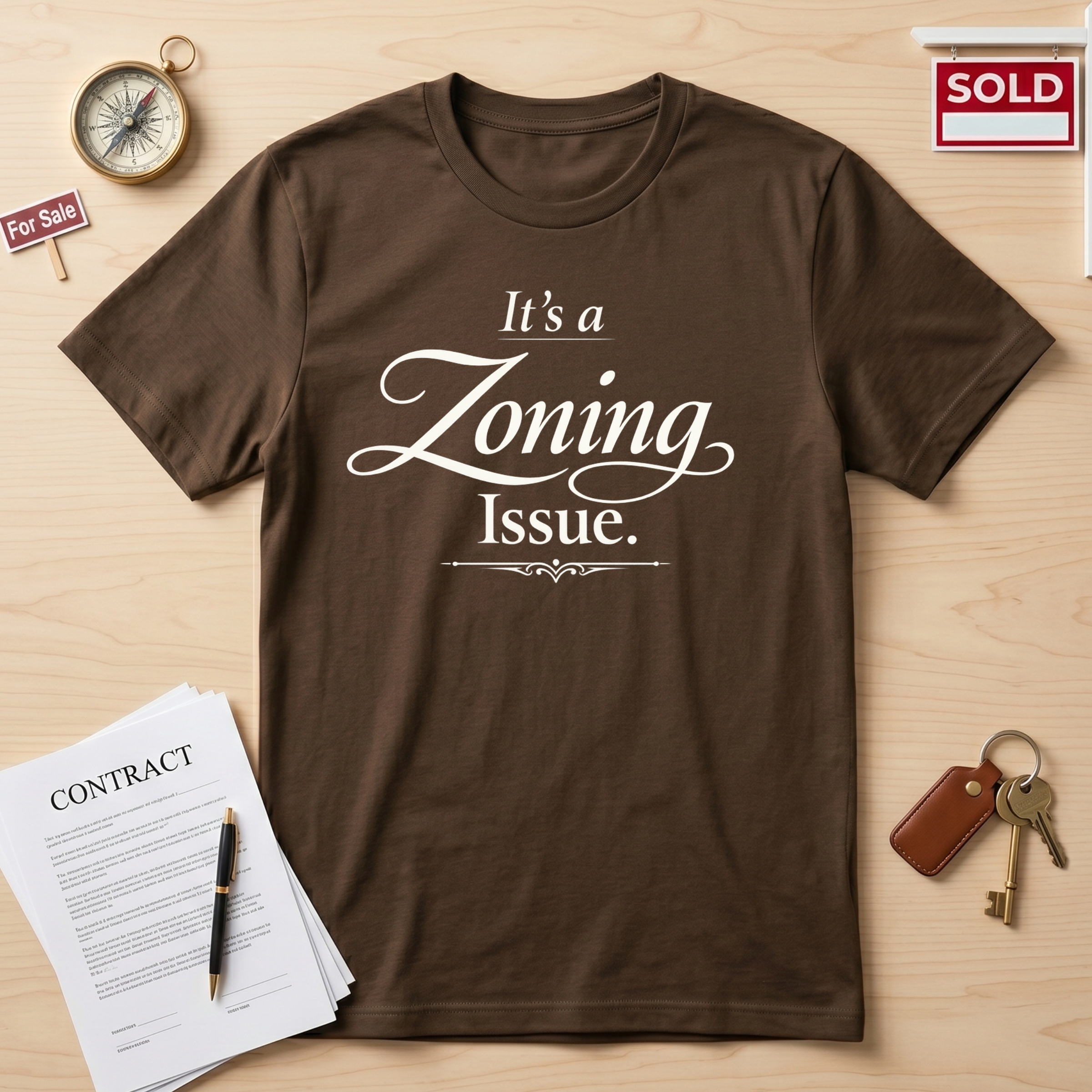 It's a Zoning Issue T-Shirt — Funny Urban Planning / City Zoning Tee