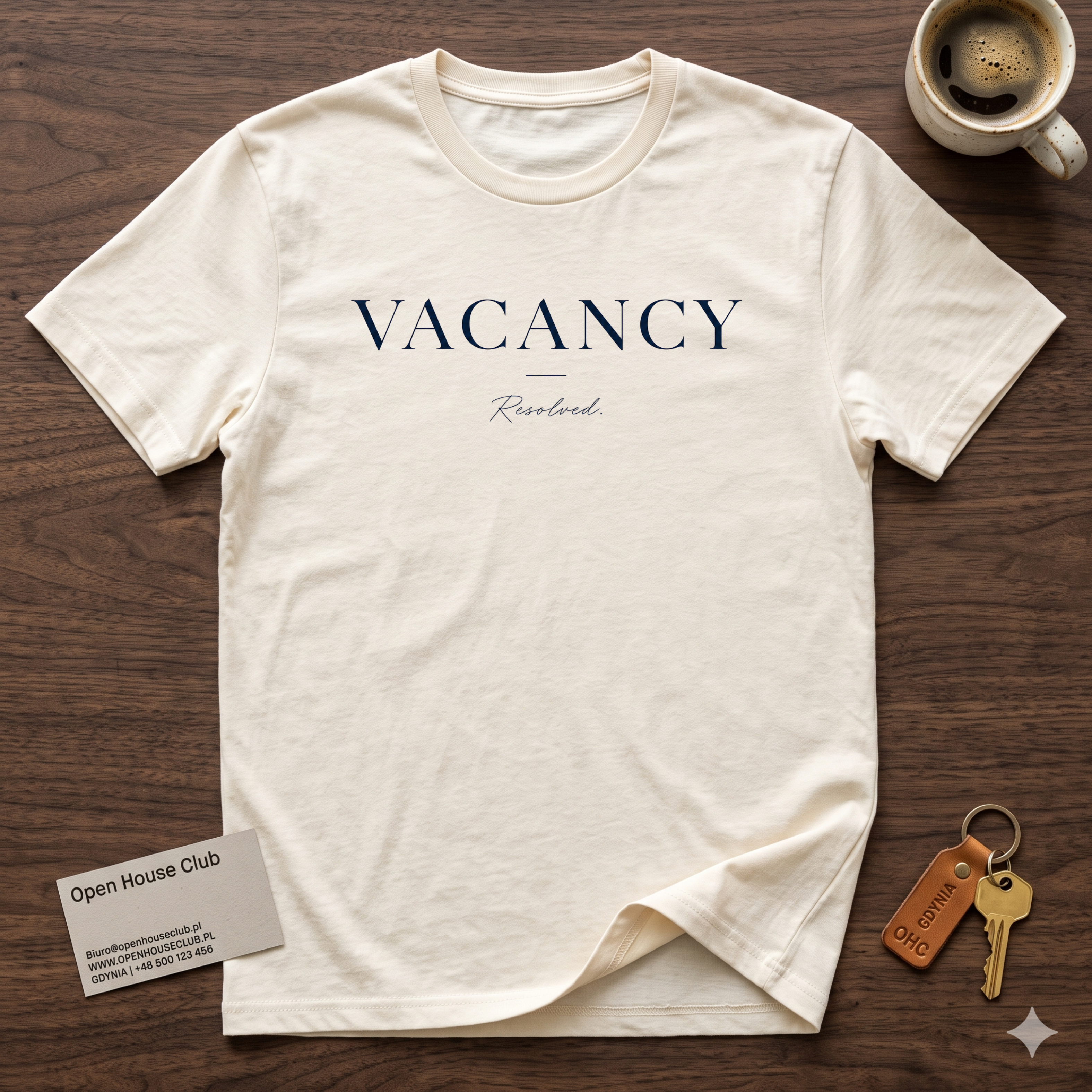 VACANCY Resolved T-Shirt | Funny Property Manager & Realtor Tee