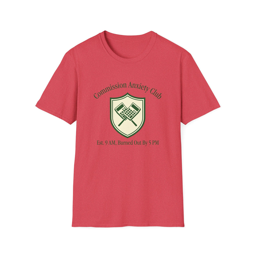 Commission Anxiety Club T‑Shirt — Graphic Art & Finance Humor Tee