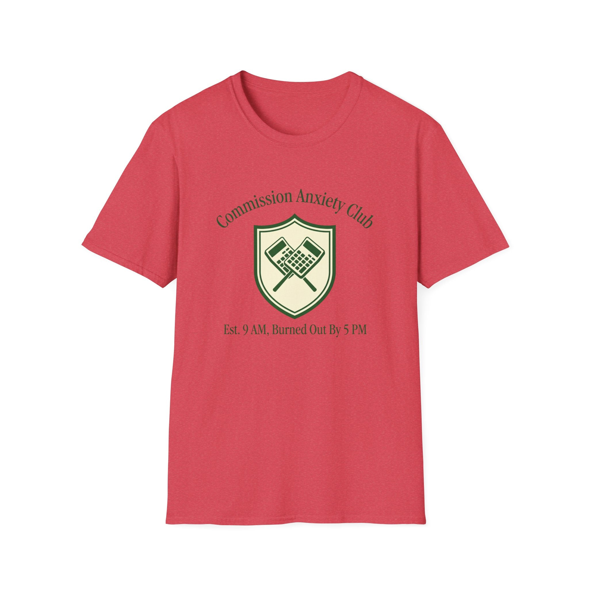 Commission Anxiety Club T‑Shirt — Graphic Art & Finance Humor Tee